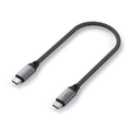 10in Nylon Braided USB-C to USB-C 100W Fast Charging & Data Sync Short Cable