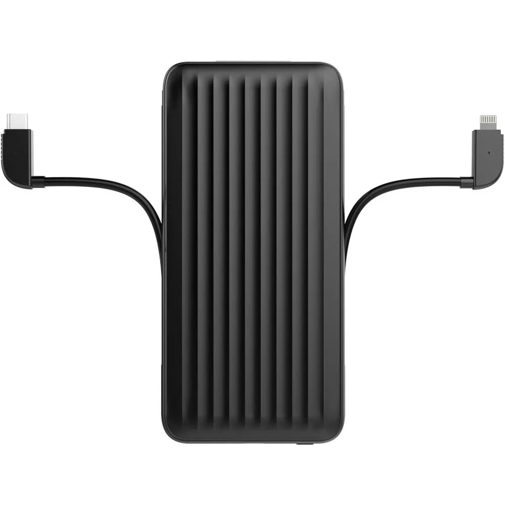 15000mAh Built-in Dual Cables Portable Power Bank