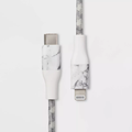 10ft Nylon Braided USB-C to Lightning Charging & Data Sync Cable