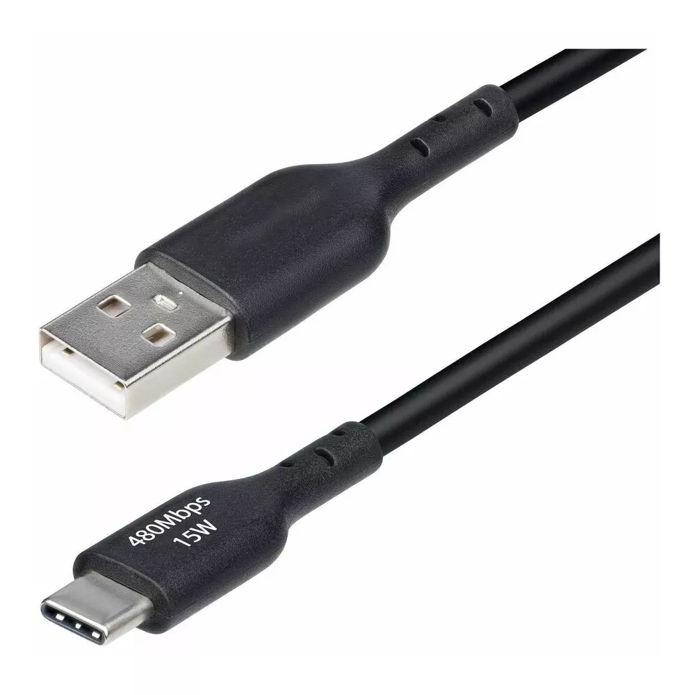 6ft TPE USB-A to USB-C 3A Charging & USB 2.0 Data Sync Cable